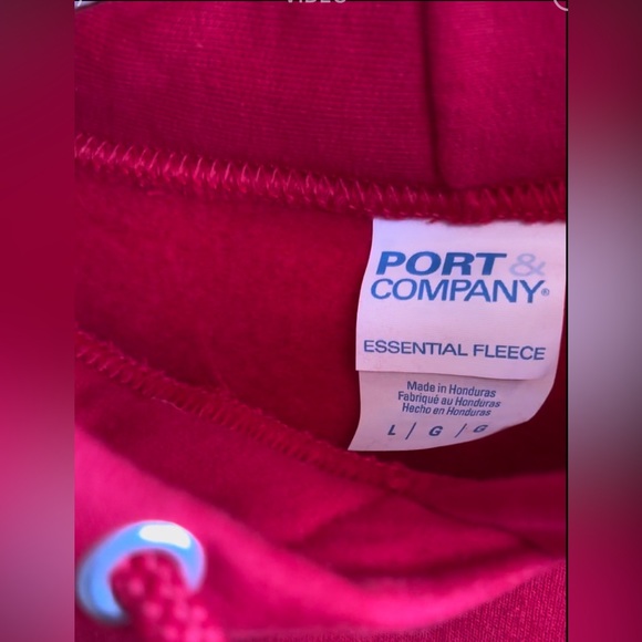 NWOT Men’s / Unisex LSF Red Fishing Hoodie size L Large - Picture 6 of 6